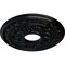 Ekena Millwork Baltimore Ceiling Medallion (Fits Canopies up to 5 1/2"), 15 3/8"OD x 4 1/4"ID x 1 1/2"P, Jet Black CM15BABLF - alternate 2